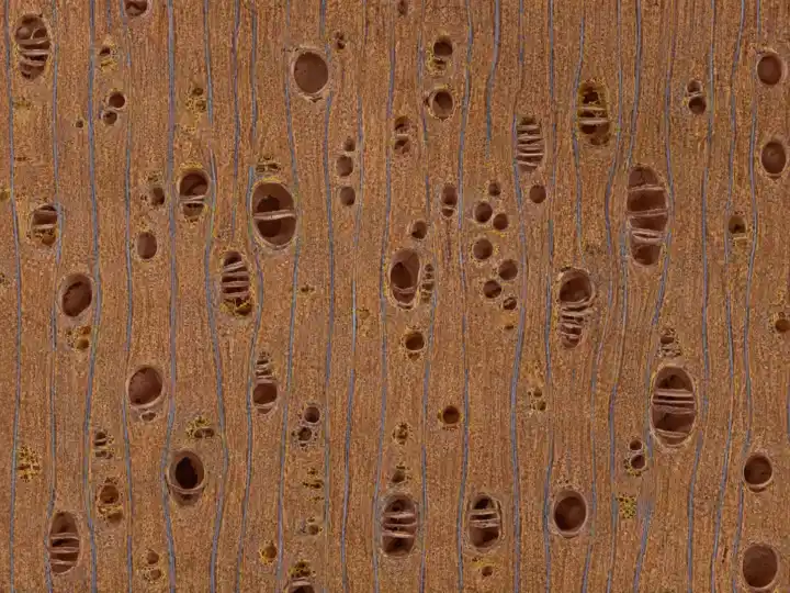 Structura microscopica Accoya